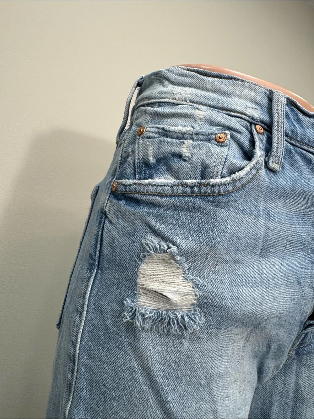 MOTHER The Tomcat The Confession Distressed Straight Crop Jeans 27